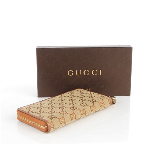 gucci monogram zip around wallet|gucci wallet woman price.